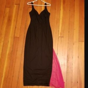 Floor Length Black Evening Dress
